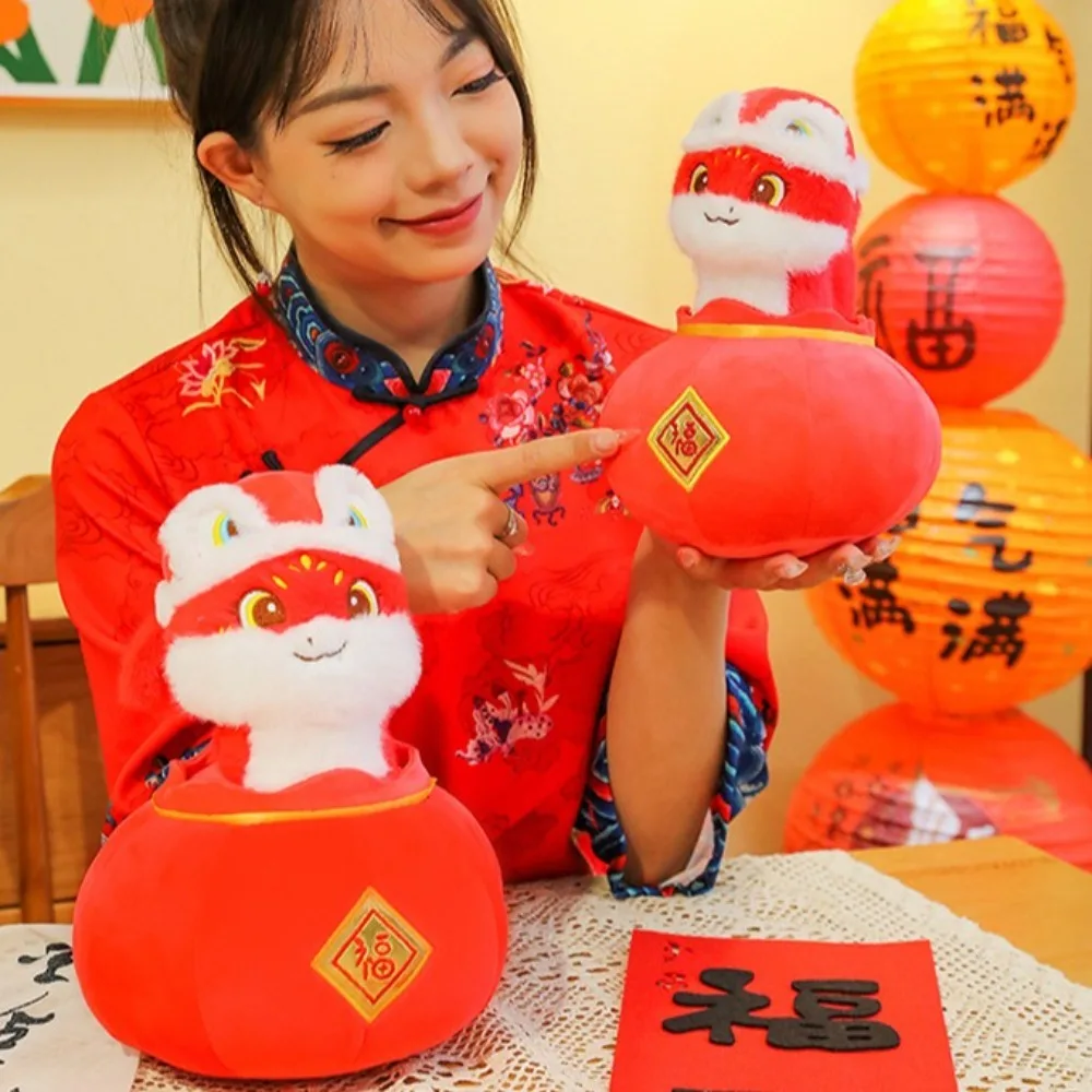 Большие глаза Змеиный год Плюшевая игрушка Мягкое животное PP Хлопок Змея Год