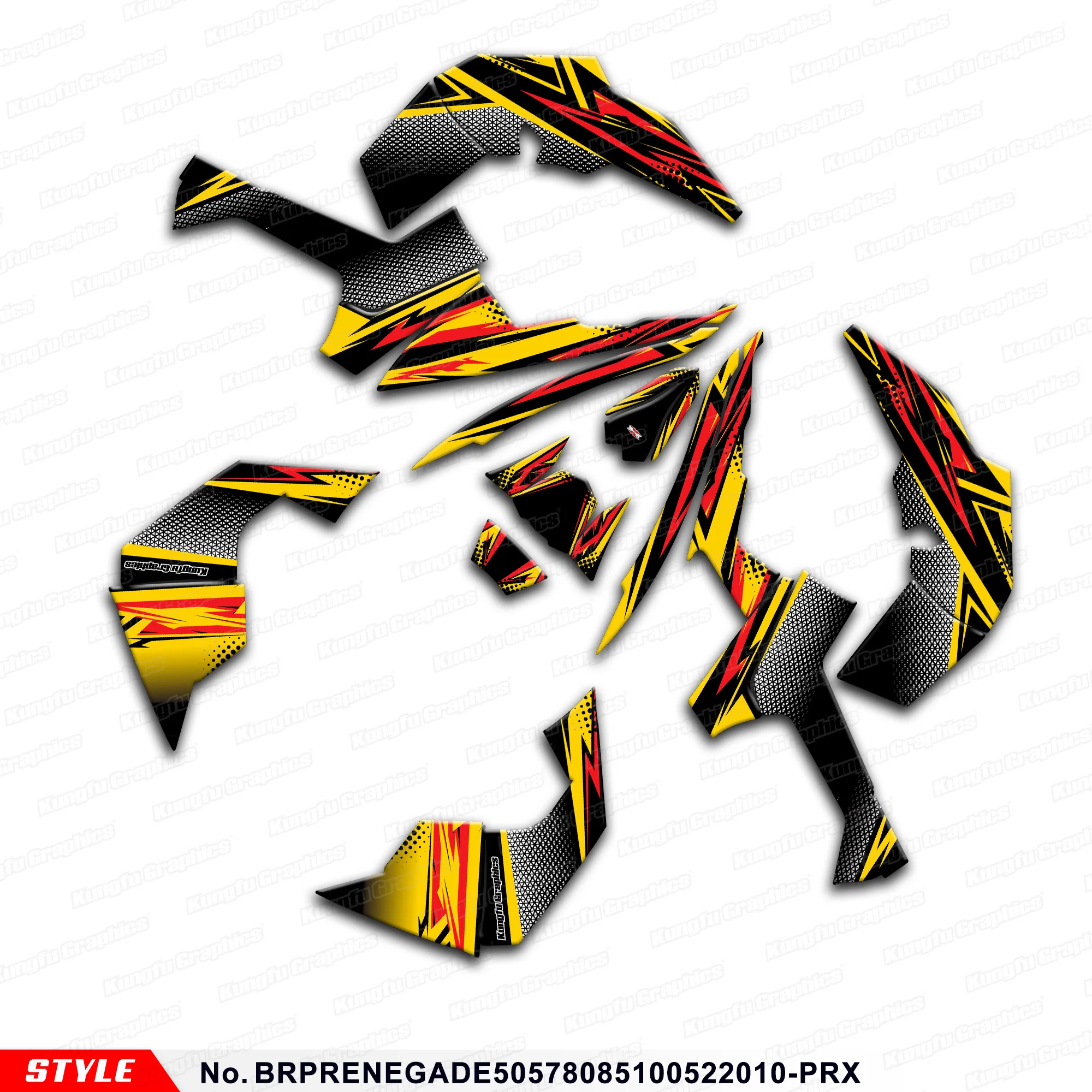 Клейкая наклейка JY RACING с графикой ATV для CAN-AM RENEGADE X XC 500 800R 800X 1000R ремонт BRPRENEGADE