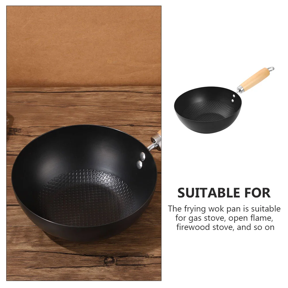 Газовая плита вок сковорода с антипригарным покрытием кухонная жаровня круглым