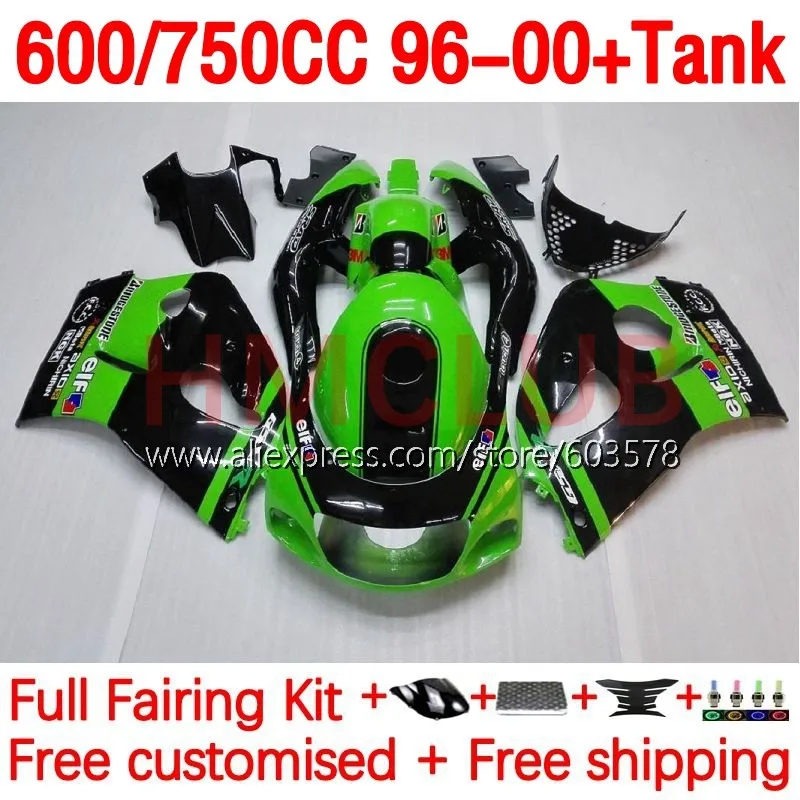 

Tank For SUZUKI SRAD GSXR750 GSXR 750 600 GSXR600 96 97 98 99 00 GSX-R600 1996 1997 1998 1999 2000 Fairing 180No.4 green stock