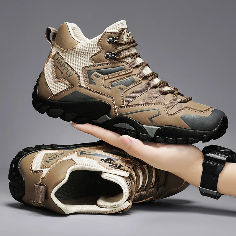 

Men's Lightweight Comfortable Work Shoes Non-Slip Casual Sneakers for Outdoor Trailing Trekking Walking