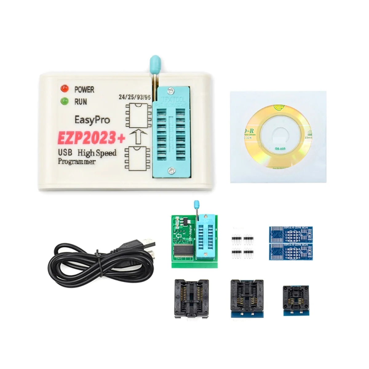 

EZP2023 High-Speed USB SPI FLASH Programmer EZP2023 Compiler Support 24/25/93/95 EEPROM 25 Flash Bios Chip