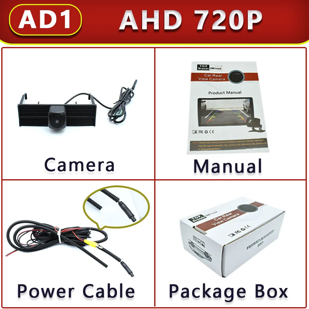 

Для Toyota Highlander Kluger XU70 2020 2021 2022 2023, камера переднего вида с логотипом автомобиля AHD 1080P 170 ° Передняя камера парковочного автомобиля