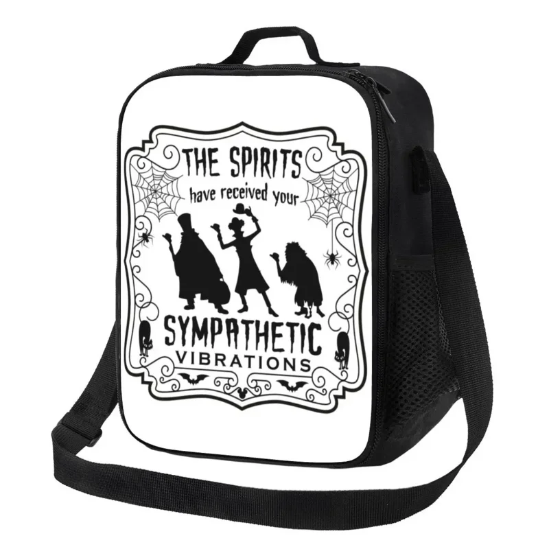 

Custom Haunted Mansion Lunch Bag Women Thermal Cooler Insulated Lunch Boxes for Adult Office