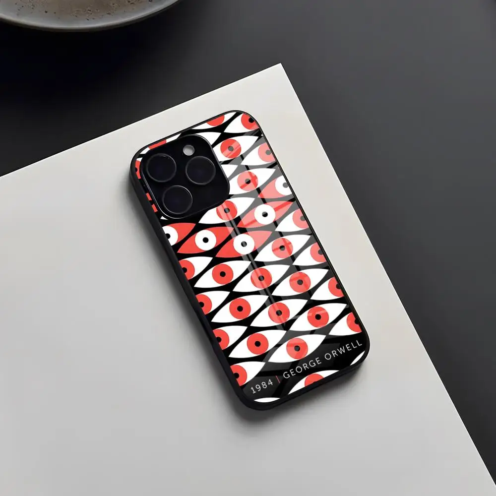 Чехол для телефона Джордж Оруэлл 1984 года для iPhone 17 Pro Max 16 15 14 Pro Max 13 11 X Xs Xr 8 7Plus, стеклянная крышка (art.: 3920da37deb7c) - 3920da37deb7c