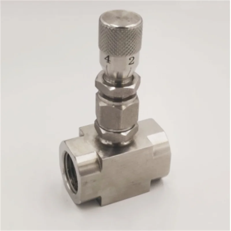 

G 1/8" 1/4" NPT 1/2" Stainless Steel 304 Needle Valve Micro Adjustment Valve WL11H-320P Flow Regulating Valve