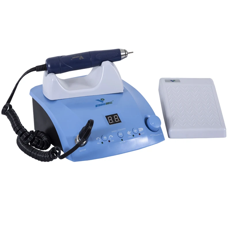 

BRUSHLESS MICRO MOTOR STRONG DRILL Dental Lab QZ60 Micromotor with 50000 rpm handpiece Q9