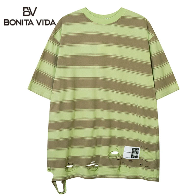 

White And Black Stripe T Shirts Men Oversized Cotton Tops Tee Harajuku Streetwear Casual Loose Short Sleeve T Shirt for Men