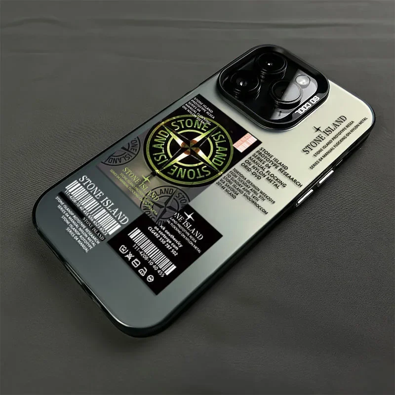 Милый чехол для телефона S-Stone с мультяшным островом iPhone 16 15 14 13 12 11 Pro Max Plus матовая