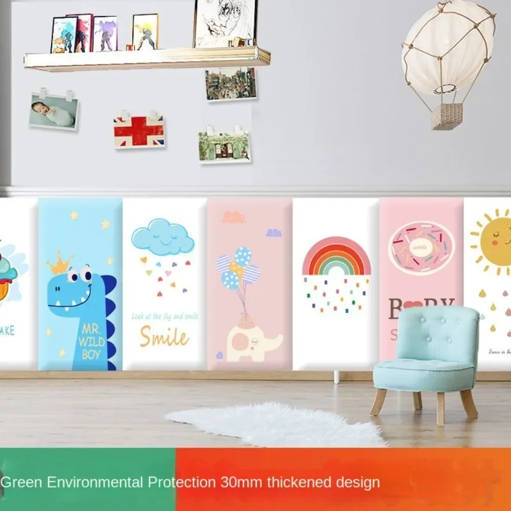 Радужные изголовья детская мягкая сумка с защитой от столкновений наклейки на