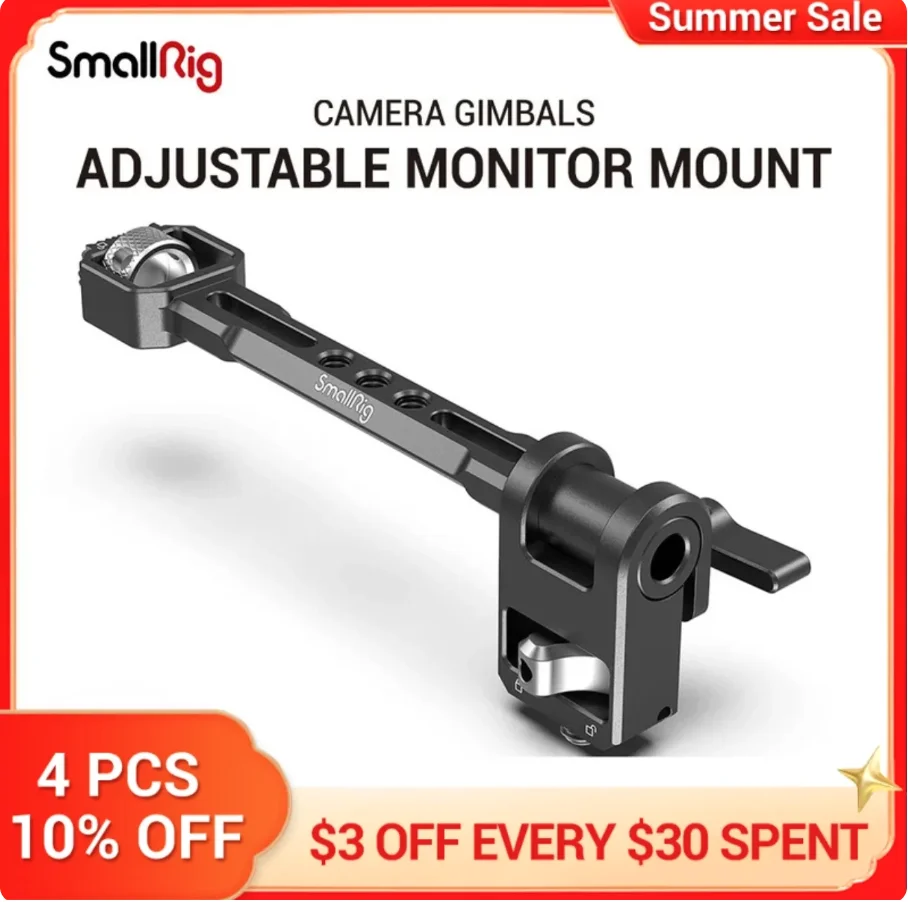 SmallRig регулируемое крепление монитора для DJI RS / RSC/RS 2/для ZHIYUN CRANE 3/CRANE 3S/ WEEBILL-S MOZA