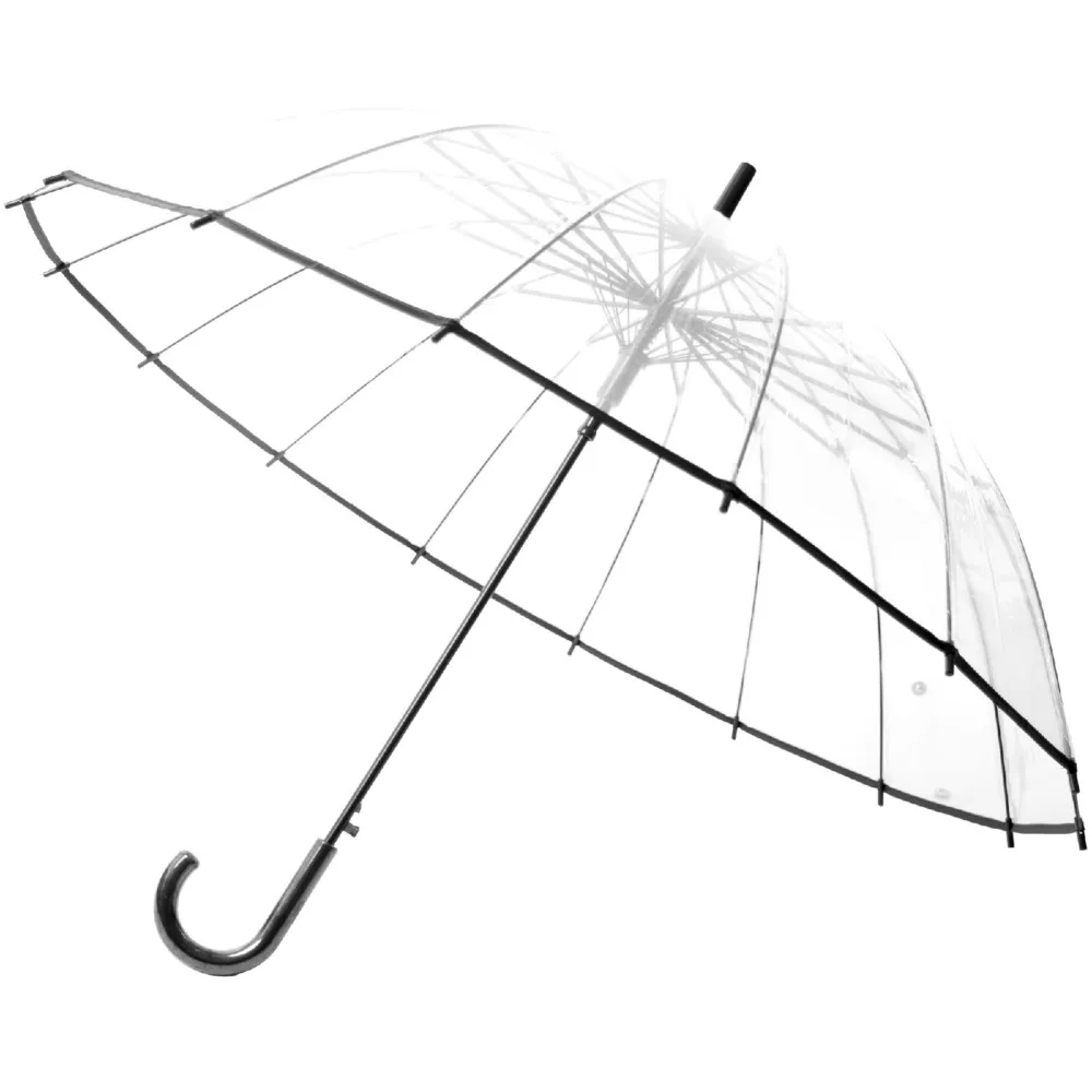 

Transparent Umbrella Women Large Long Handle Umbrella 16 Bone Windproof Ladies Kids Double Rain Umbrellas Paraguas Gift SY322