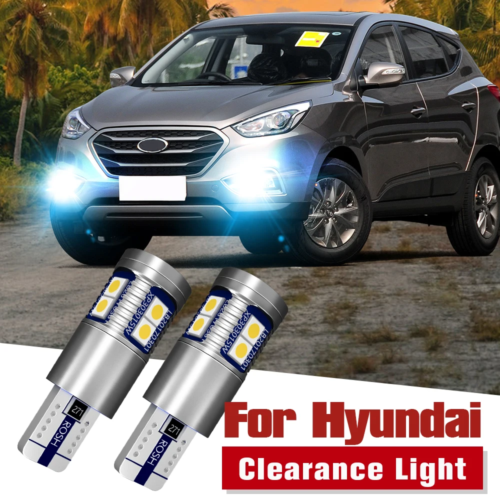 

2pcs LED Parking Light Clearance Lamp Bulb W5W T10 194 Canbus For Hyundai Genesis Grandeur i10 i20 i30 ix20 ix35 Solaris