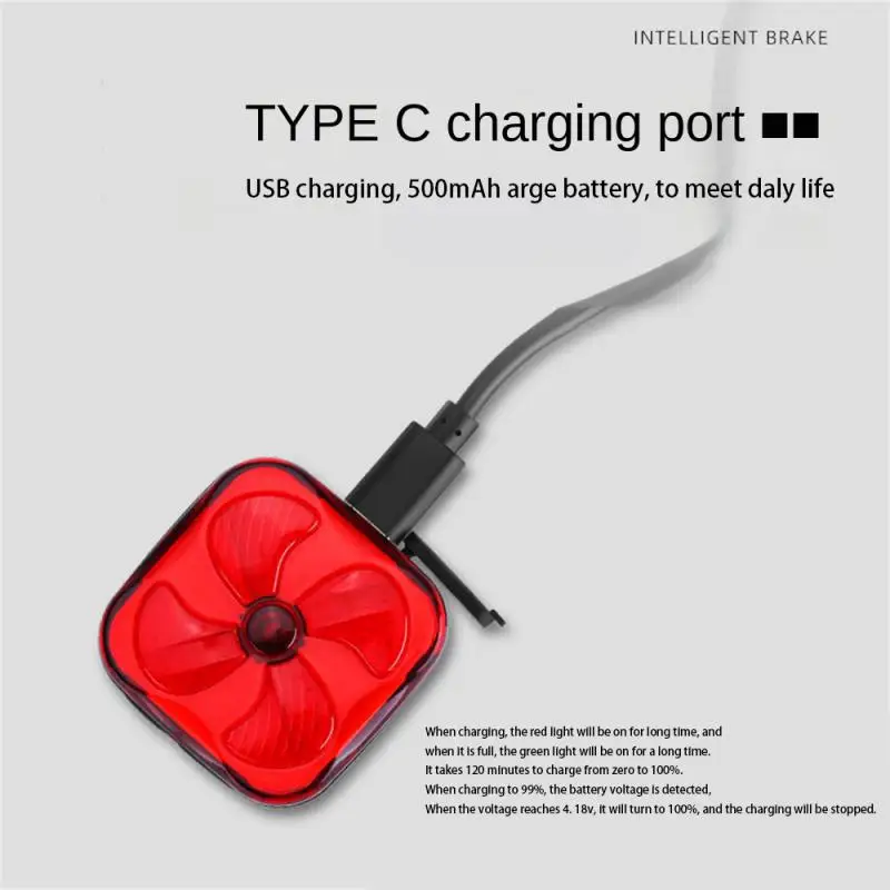 

Задняя фонарь для велосипеда, водонепроницаемая, USB-зарядка