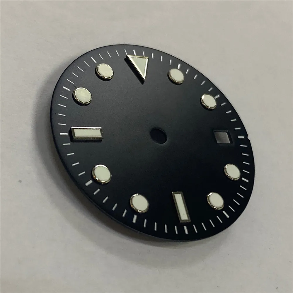 

29mm Watch Dial w/Green Luminous Replacement Dial for ETA2836, 2824, 8215, 8200, 821A, 8205 for Mingzhu2813 Movement Accessories