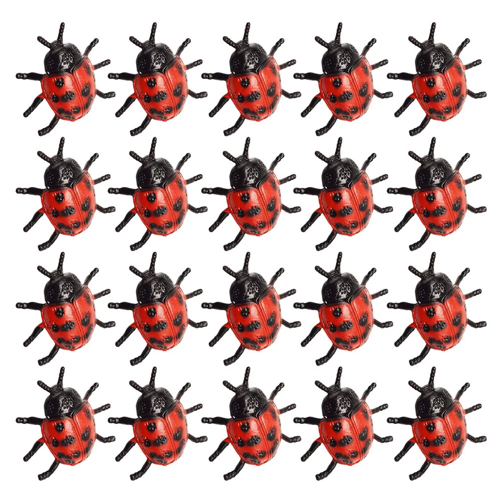 

30 Pcs Ladybug Models Toys Puzzle Toys Ladybug Wall Sculpture Ladybug Model Plastic Ladybugs Musical Toys