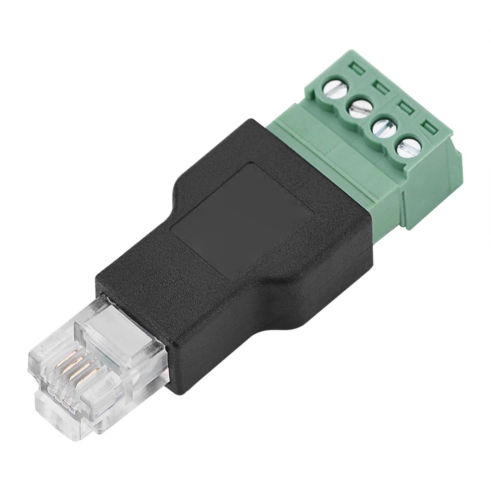 Винтовой терминал AV Ethernet-коннектор RJ11 6P4C штекер-4-контактный винтовой Терминал
