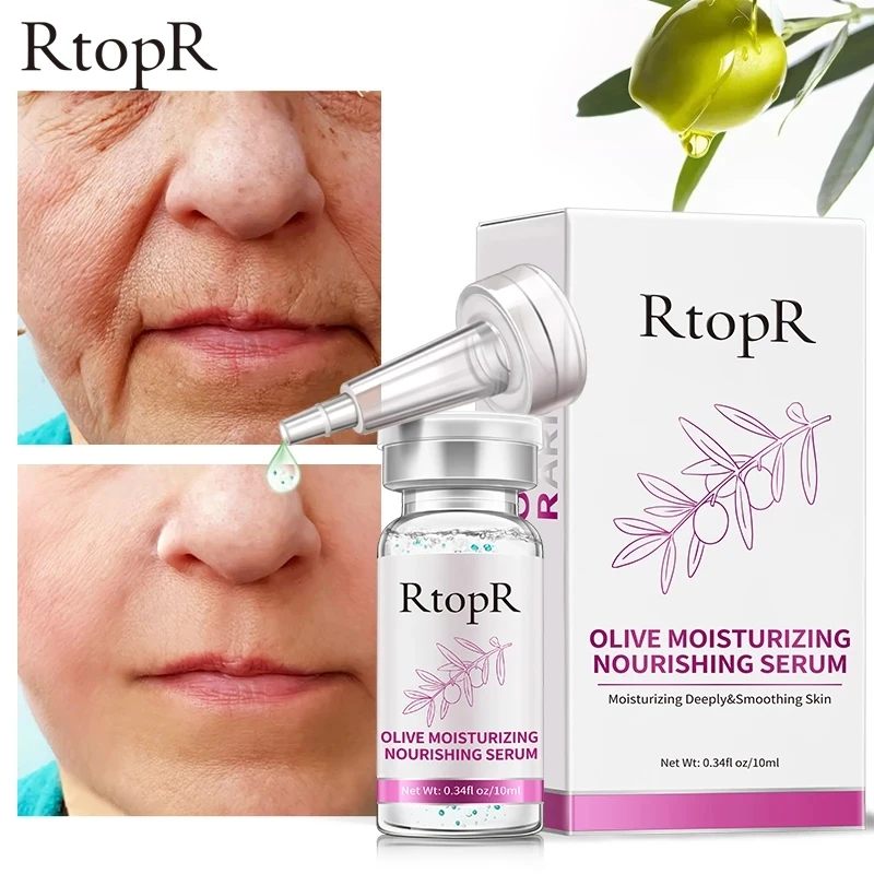 

RTOPR Ageless Anti Winkles Anti Aging Olive Emulsion Hyaluronic Acid Serum Face Care Anti-aging Serum Ance Treatment Essence