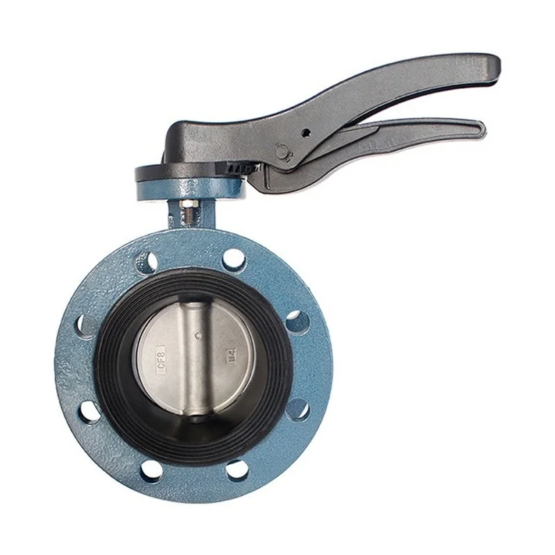 

DN50-DN200 D41X-16Q Ductile Iron Body Handle Flanged Butterfly Valves