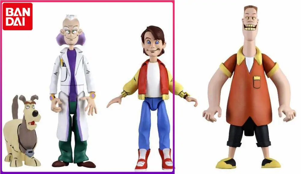 

Neca 3PCS A SET Halloween American Science Fiction Movie Back to the Future Doctor Emmett Brown Action Figure