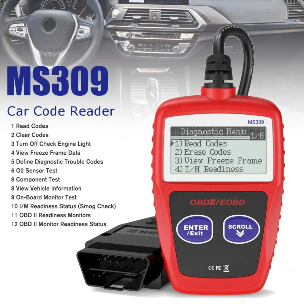 

MS309 OBD2 сканер многоязычный Автомобильный сканер диагностический инструмент для двигателя ODB 2 EOBD MS309 автоматический диагностический инстру...