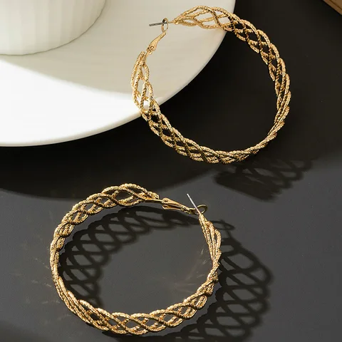 Металлические серьги-кольца BE528