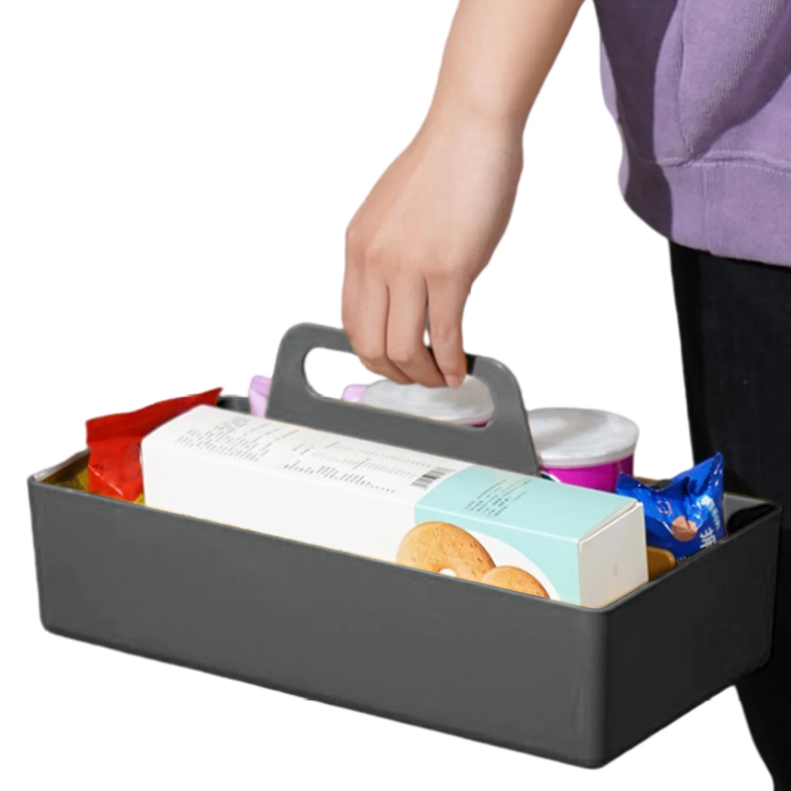 

Многофункциональный органайзер для макияжа, многофункциональный органайзер для макияжа с ручкой, легко чистить, коробка для хранения маки...