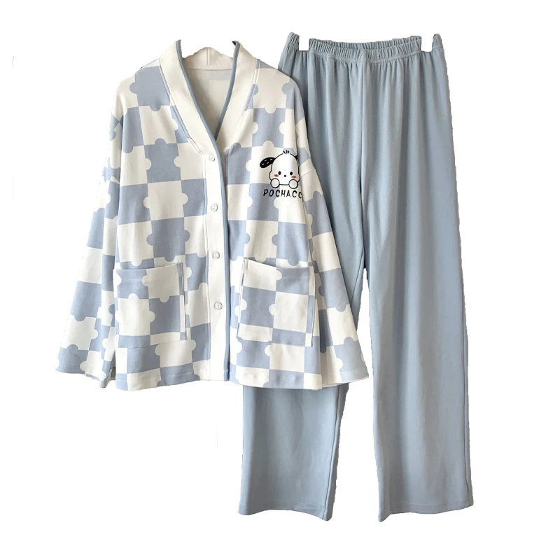 Цельная пижама Pacha Dog с накладкой на грудь для девочек весна и осень 2024 новинка