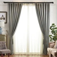 simple american curtains for living room bedroom light luxury high end floor to ceiling bay window customization