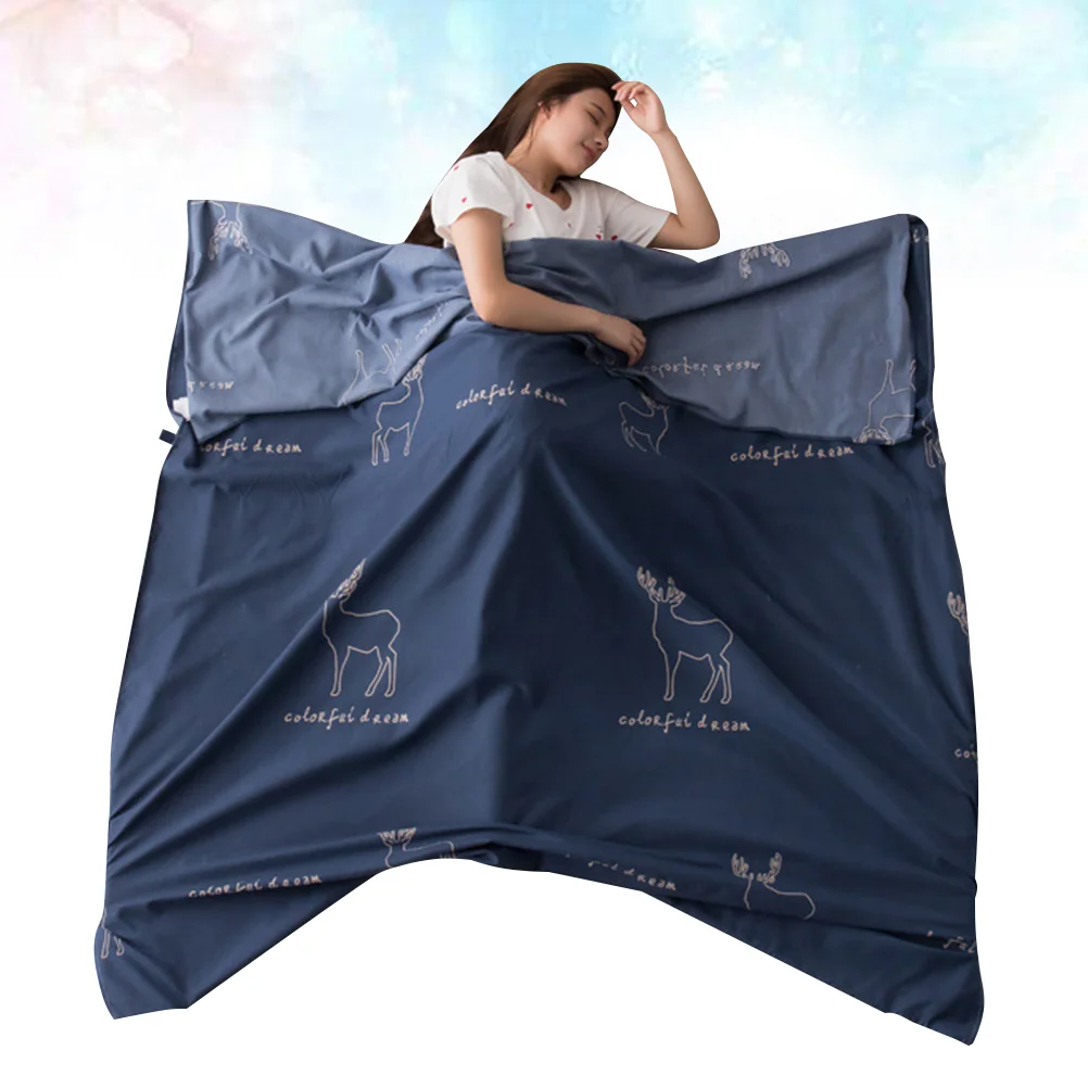 

Washed Cotton Sleeping Bag Hotel Across Dirty Liner Sack Two Person Travel Double Sheet