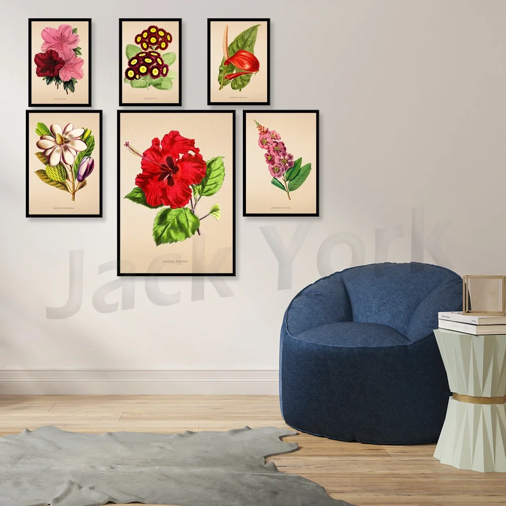 Vintage Wormwood Print Antique Botanical Posters Flower Prints Home Decor Wall Art Green Leaf Artemisia Absinthium