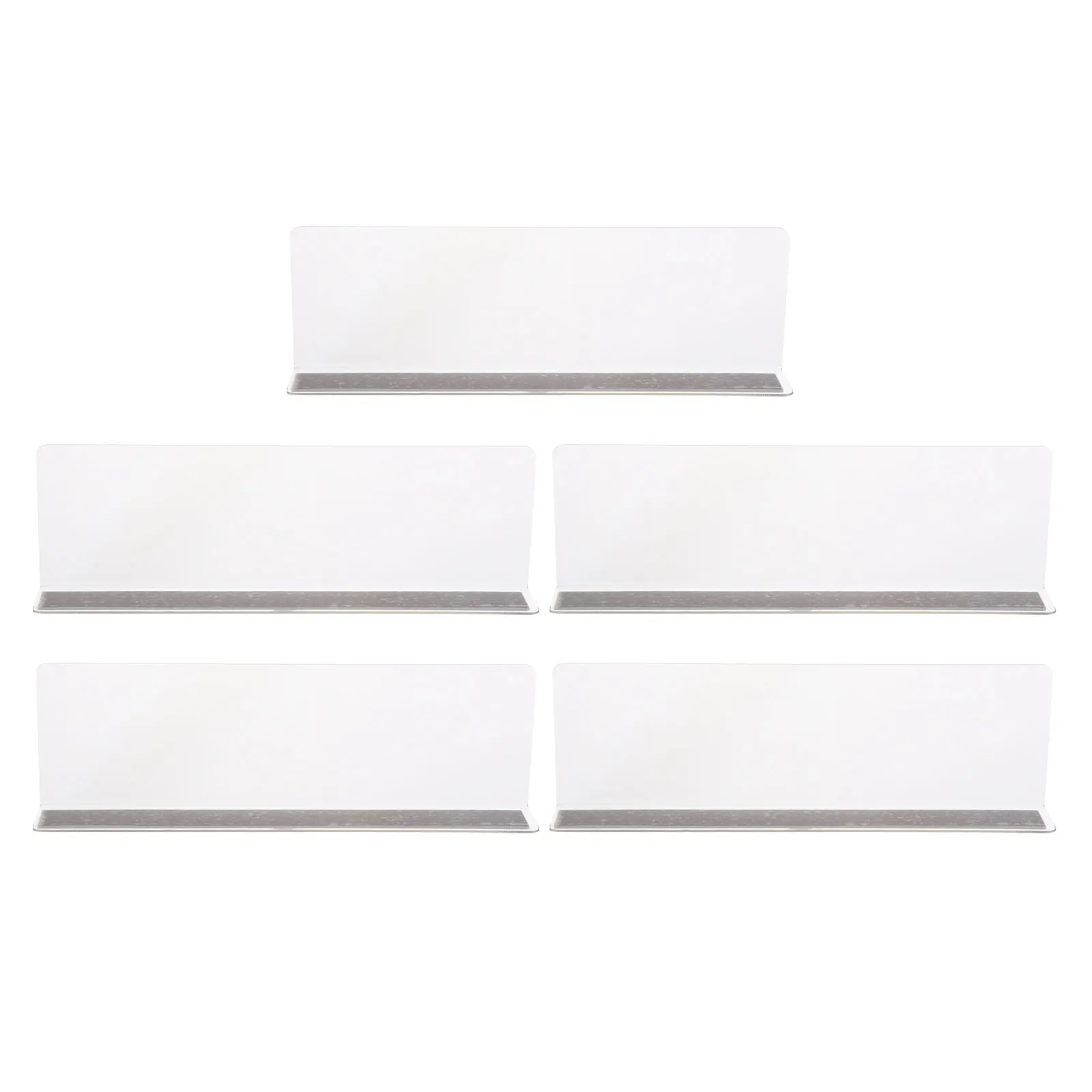 

5Pcs Plastic Shelf Divider Supermarket Commodity Divider Classification Baffle PVC Store Product Baffle Side Isolation Board