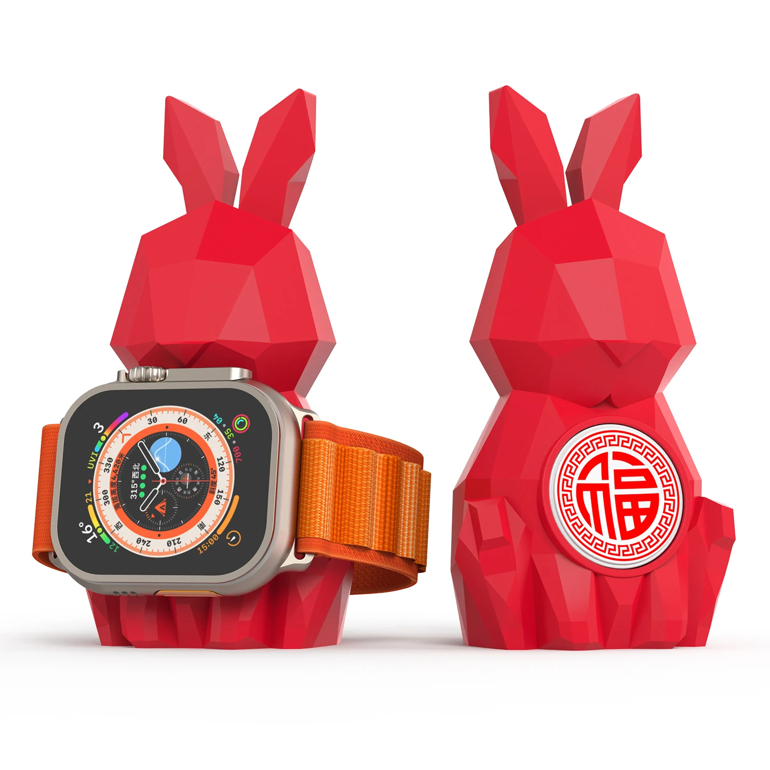 

Новогодняя силиконовая зарядная станция для Apple Watch, зарядное устройство, Подставка для зарядки для Apple watch 8 7 6 se Ultra