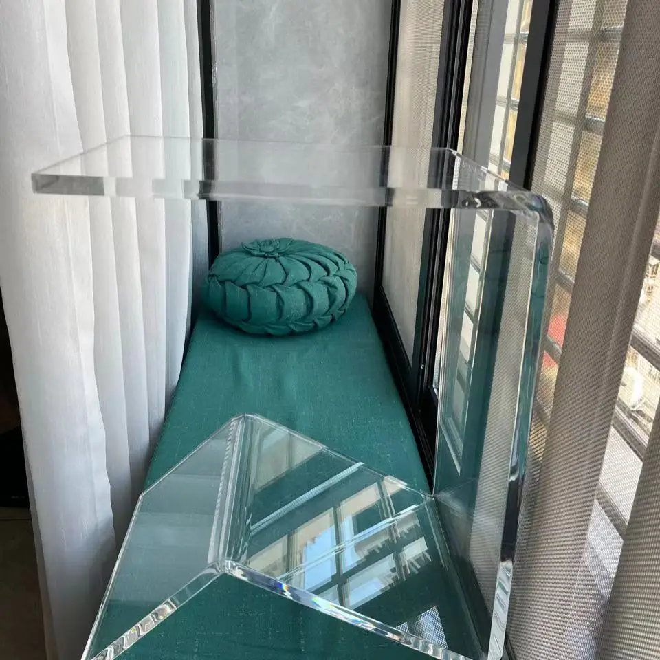 

Transparent Acrylic C-Shaped Side Table Coffee Tables Luxury Living Room Center Table Nordic Sofa Side Table Bedside Table