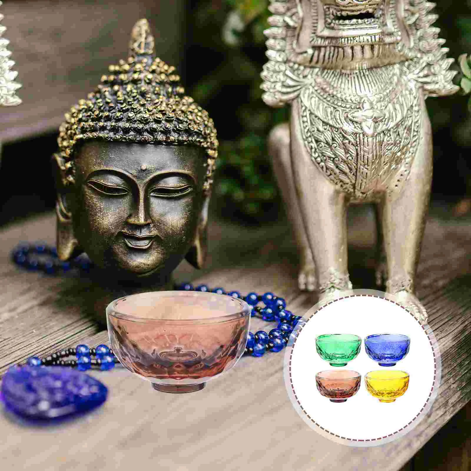 

Cup Bowl Water Offering Altarholy Meditation Crystal Tibetan Bowlsworshipyoga Smudging Cups Divine Sacrifice Mini Container