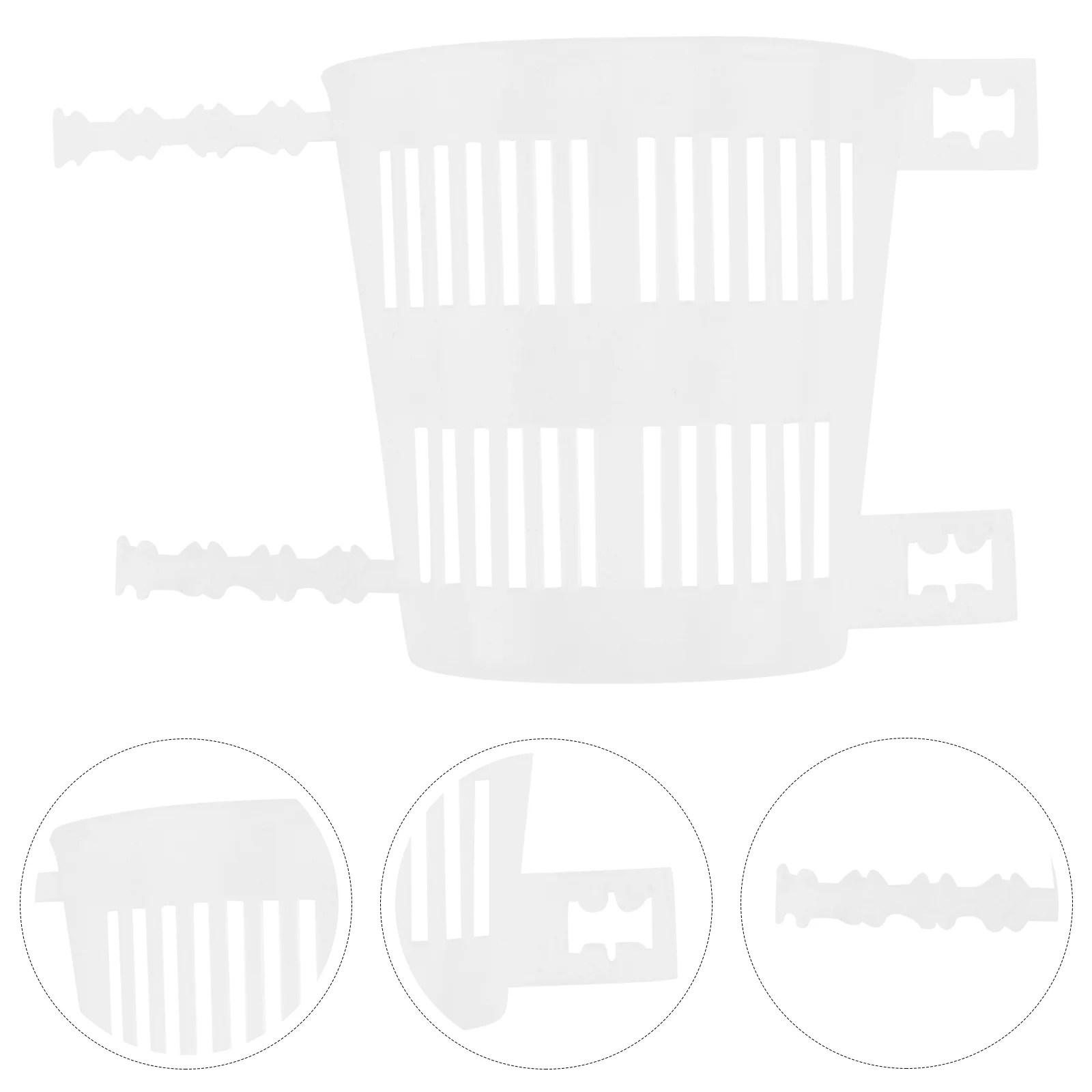 

10pcs Plastic Orchid Plant Pots Seedlings Nursery Baskets Plant Pot(Transparent)