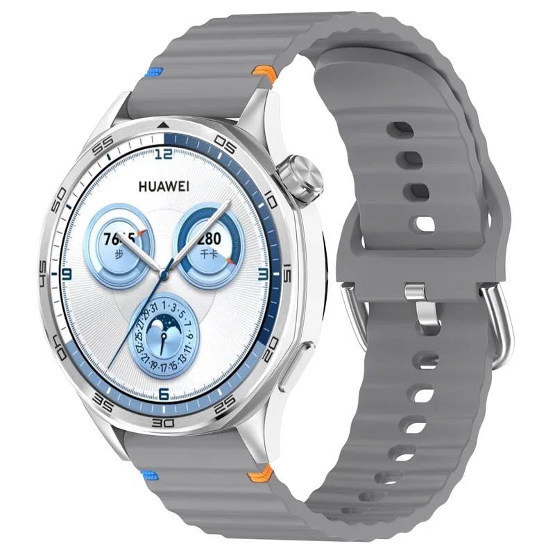 Фото Ремешок 20 22 мм для Huawei Watch GT 4 5 GT4 46 мм GT3 GT2 GT 3Pro 46 мм Ocean Band для Samsung Galaxy Watch 7 6 4 3 5 Pro Ремешок для часов №4