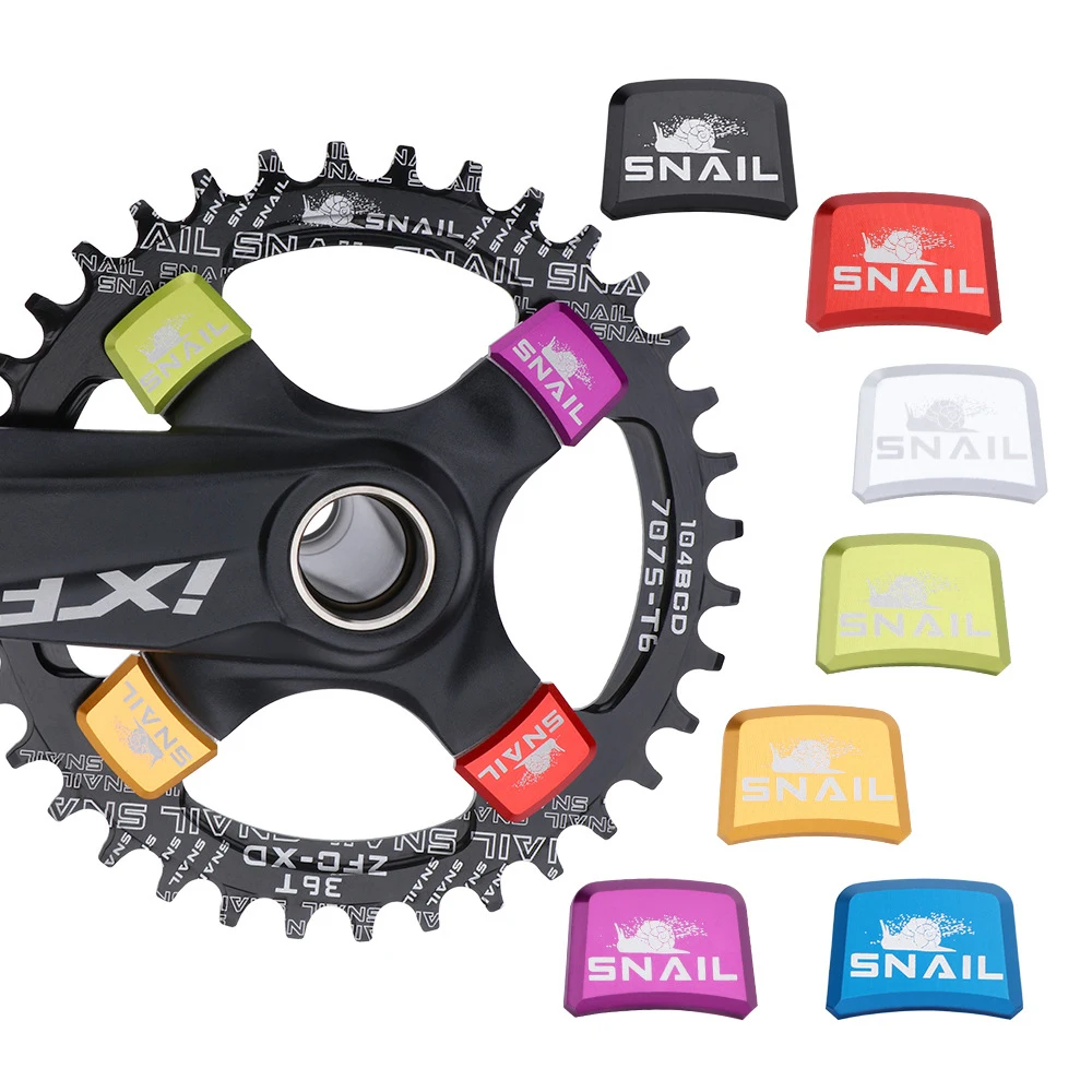 4 Sets Colored MTB Mountain Road Bicycle Cranksets Screws Cycle Accessories Aluminum Alloy Protector Bike Chainring Bolts