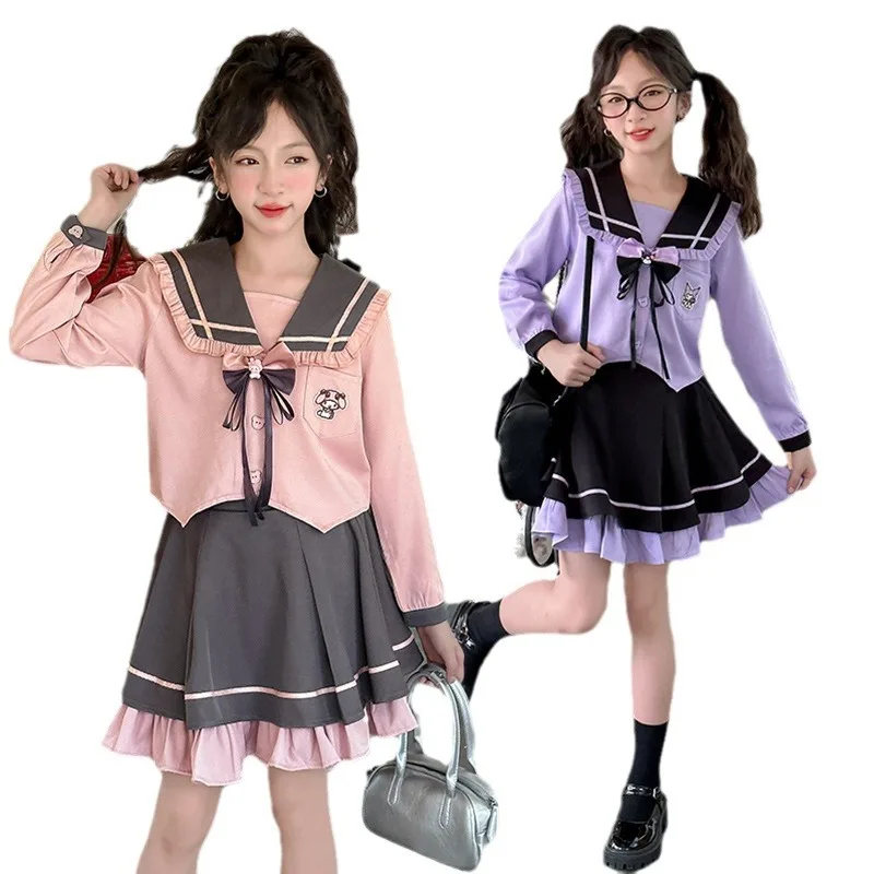 Униформа Jk для девочек на весну и осень комплект из 2 предметов униформа в стиле
