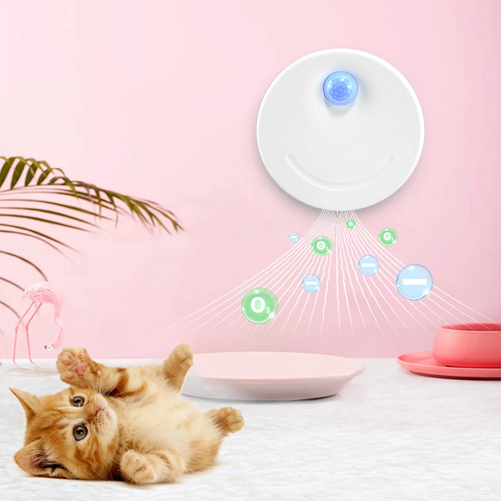 

2600mAh Cat Litter Box Odor Eliminator Rechargeable Dust-Free Smart Cat Odor Purifier Universal for All Kinds of Cat Litter Box