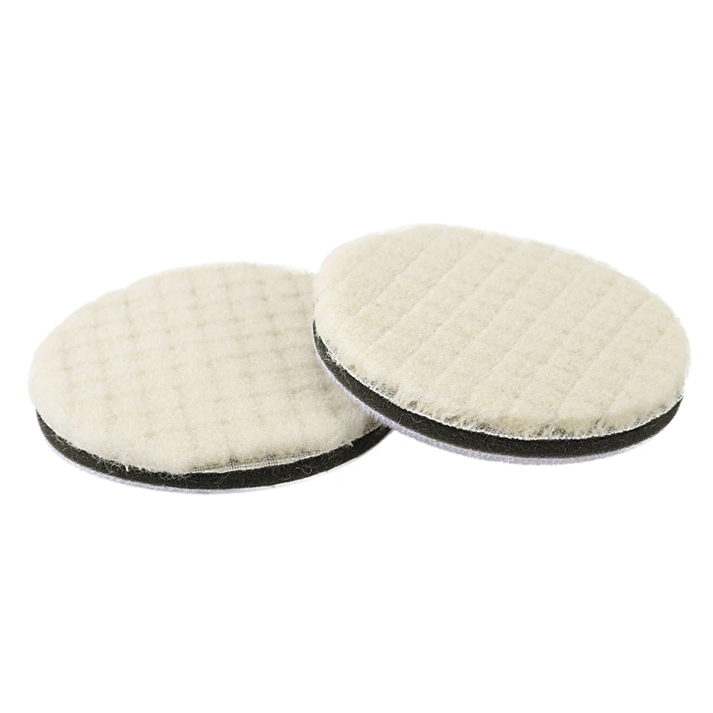 

2 Pieces Of Wool Car Polishing Pad Kit For Care Cleaning And Polishing Machine