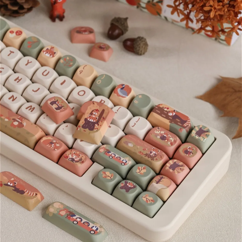 Маленький полный набор клавиш с животными и лесными тематиками PBT SO/MOA (наклонная