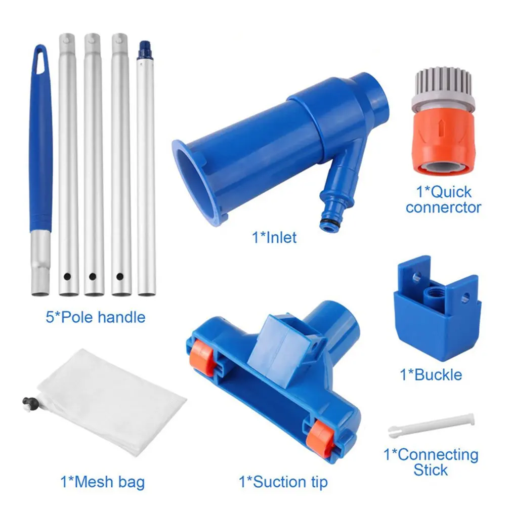 

Swimming Pool Vacuum Cleaner Cleaning Disinfect Tool Suction Head Pond Fountain Spa Pool Vacuum Cleaner Brush with Handle