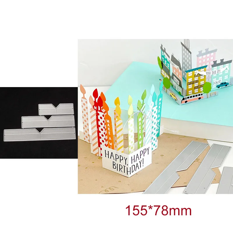 Card Holder Pop-up Base Metal Cutting Dies Embossing Folders