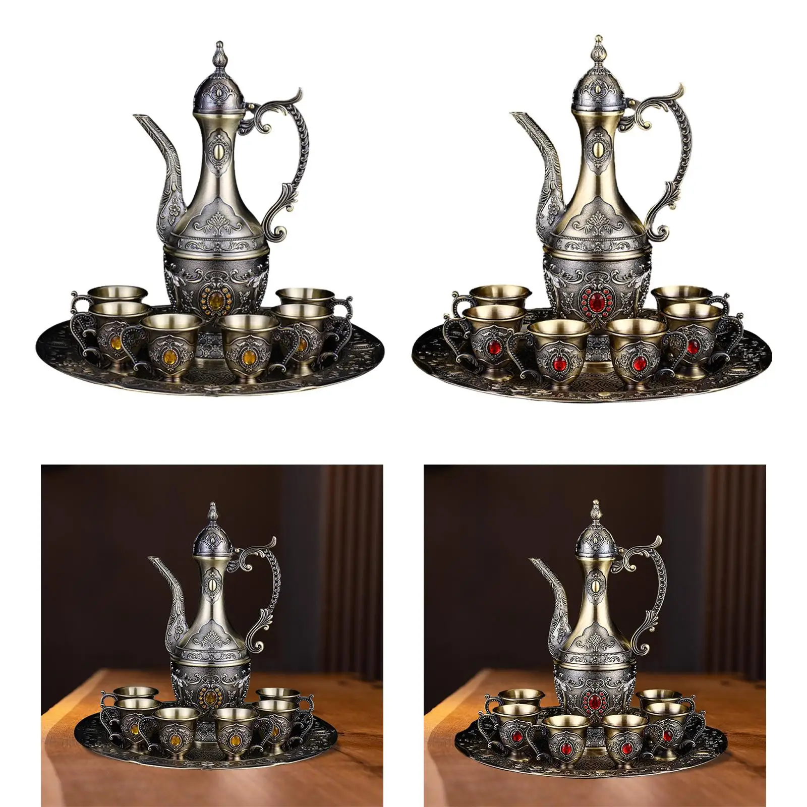 Coffee Pot Set Luxury Tea Serving for Living Room Holiday Dining Table