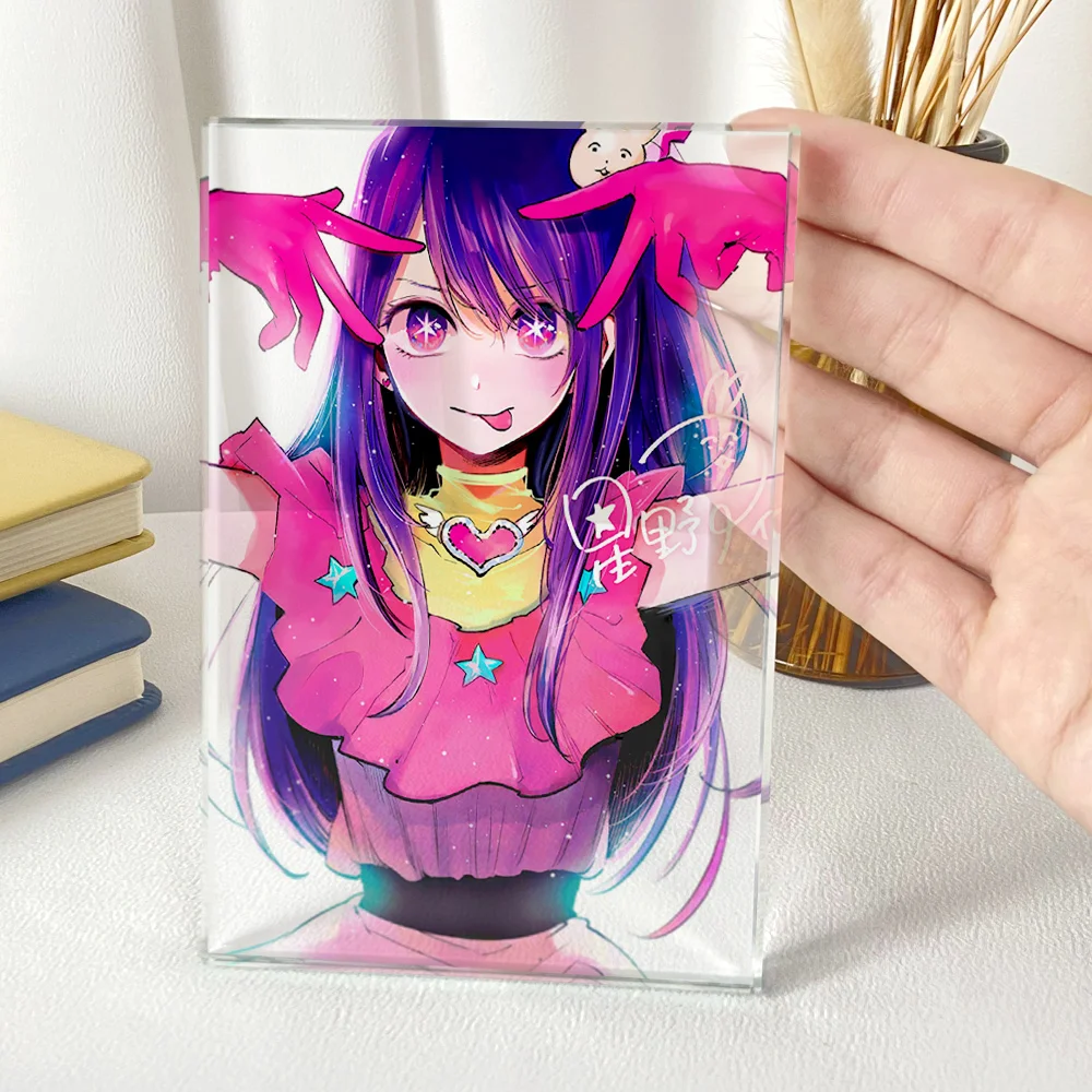 Аниме Oshi no Ko Hoshino Ai Akuamarin rubii Косплей кристаллическая подставка Дисплей Модель