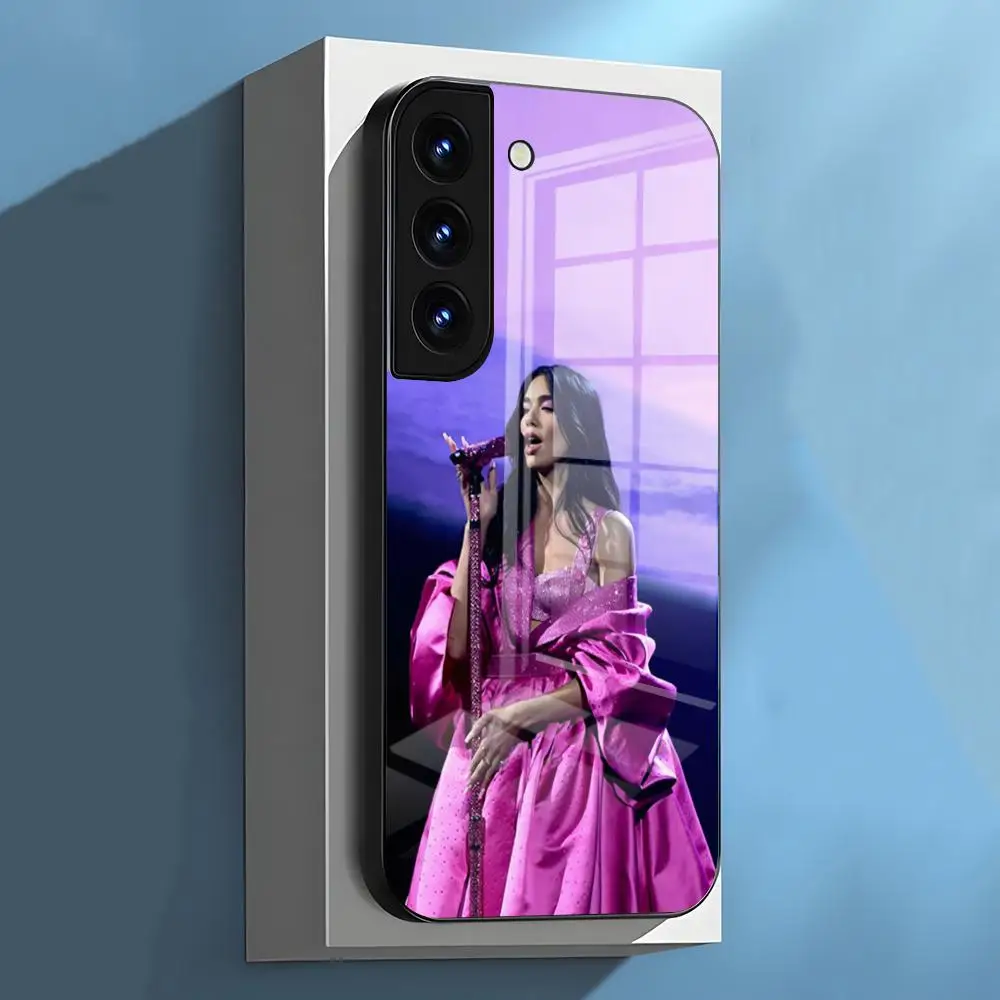 Чехол для телефона Dua L-Lipas Singer для Samsung S26 S25 S24 FE S23 S22 S21 Plus S20 Ultra Note20Ultra, черный, стеклянный (art.: 3920dc68515c8) - 3920dc68515c8