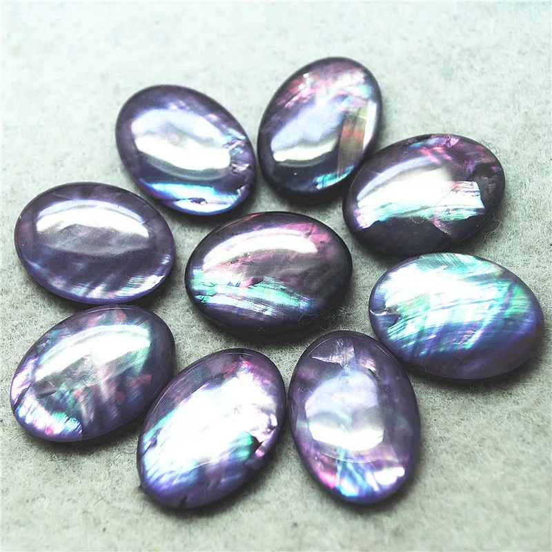 10 шт. бумажные кабошоны овальной формы 18 х25 мм