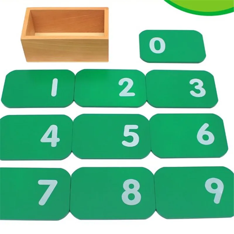 

Montessori Baby Wisdom Teaching Toy Math Wood Sandpaper Number 0-9 Board Early Childhood Education Preschool Training Kids Toys