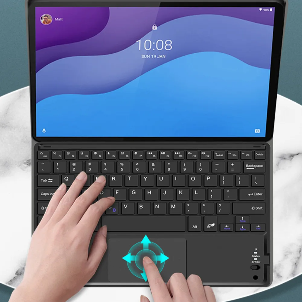 Чехол для клавиатуры Lenovo Tab M10 HD Plus P11 Pro X606F X606X TB-X306X X306F TB-X605 J606F J706F чехол с сенсорной